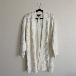 NEW - Ann Taylor - White Honeycomb Cardigan